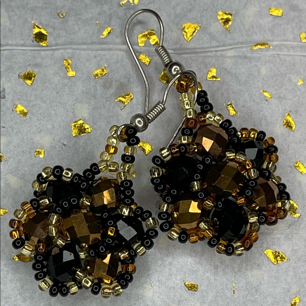Artisan Black & Copper Earrings